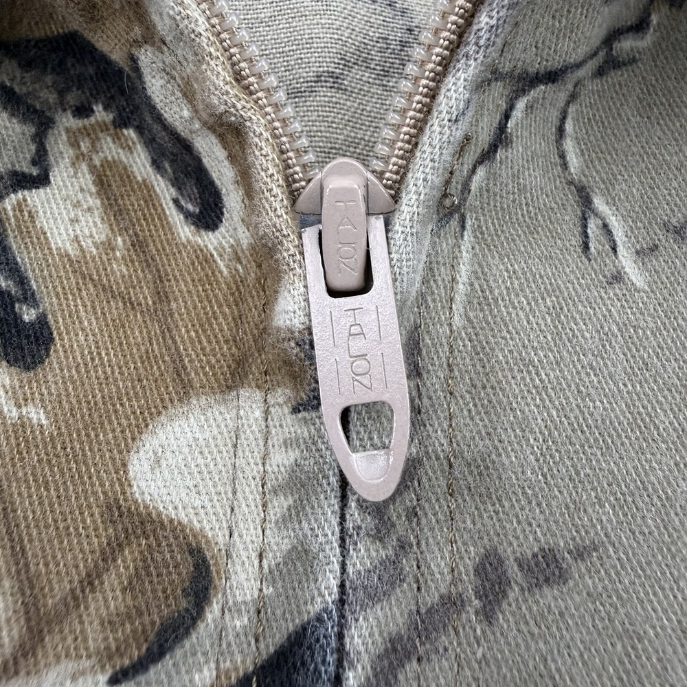 Vintage American Traditions 10x‎ Jacket Mens Large Realtree Camo Cavas Full Zip - Picture 8 of 13